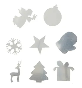 Зеркала для декорирования. акрил. 8 штук. праздничная фантазия. -Китай: Альт, (Hobby Time ). 2-472/08 377397