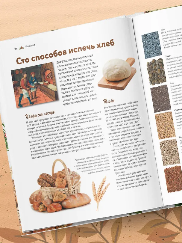 Книга Семена и зерна. Иллюстрированный атлас. Удивительные факты о сельскохозяйственных культурах и их влияние на развитие человечества (Жорж Монторо) — 10