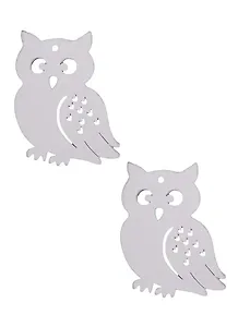 Заготовка из дерева, сова, 2 шт, 7*5,5 см, белый (11-00410-15-11-20)