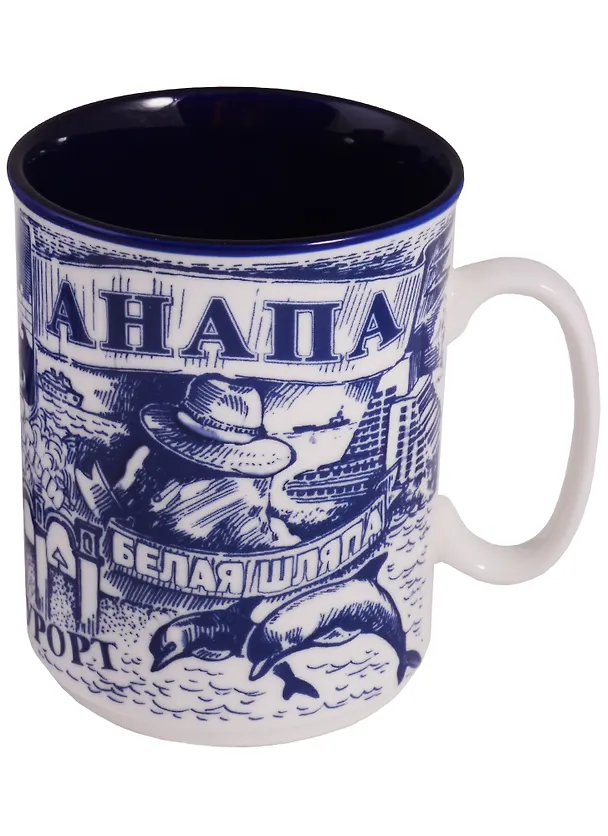 Кружка Анапа (кобальт фарфор) (300 мл) (060-166) 2605832 — 1