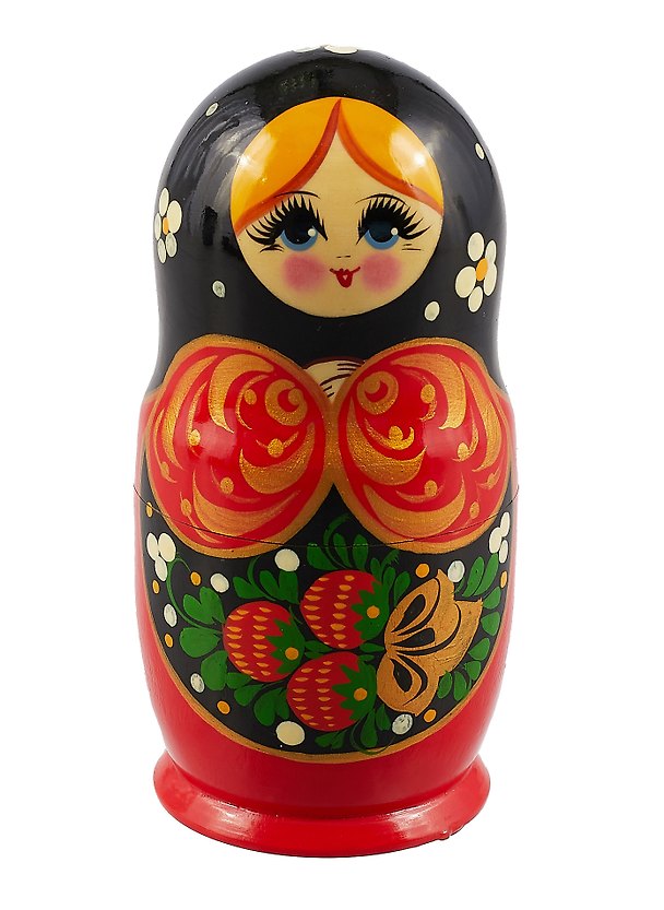 Матрешка 5 в 1 (Хохлома) (16см) (М05-0014-41АУ) 3038199 — 1