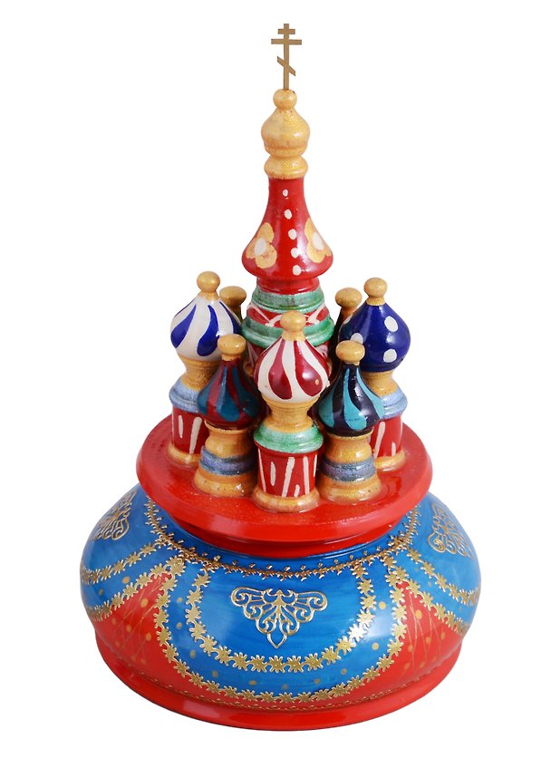 ГС Храм музыкальный красно-голубой (дерево) (19х15) (3883574) 2679804 — 1