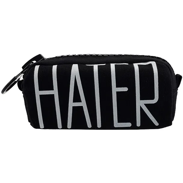 Пенал с большой молнией "Hater", 21.5 х 10.5 см 2844568 — 2