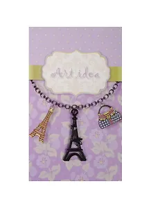 Кулон неонового цвета Эйфелева башня (QA-251) (3см)