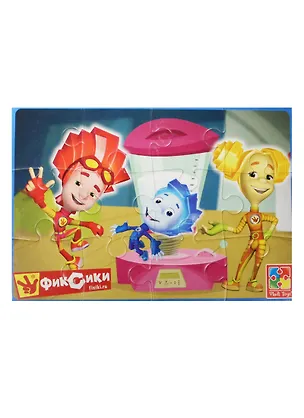 Мягкие пазлы А5 Фиксики (VT1103-26) (12 элементов) (4 мм) (235х165мм) (3+) (упаковка) 2492401