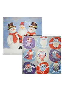 Набор салфеток для декупажа Санта и снеговики (3503 НГ/3629 НГ) (6/9000024860360)