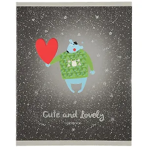 Тетрадь в клетку Unnika, "Милые и влюблённые", 48 листов, в ассортименте