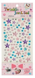 Стразы самоклеящиеся звездочки (разноцветный микс)