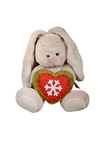 Мягкая игрушка Зайка Ми с новогодним сердечком (15см) (SidXm-127) (Буди Баса)