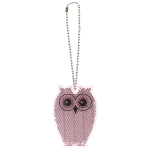 Световозвращающая подвеска Coreflect Сова розовый (51011.65)