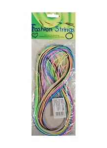 Набор трубочек для плетения цветн. (514683) (20 шт.) (1м) (Fashion Strings) (упаковка)