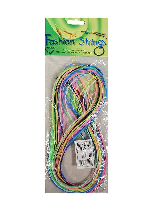 Набор трубочек для плетения цветн. (514683) (20 шт.) (1м) (Fashion Strings) (упаковка) 2425769 — 1
