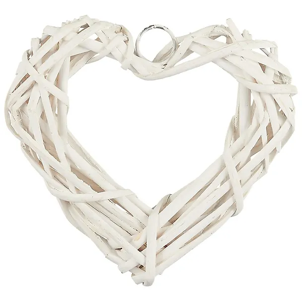 Заготовка из ротанга Сердце, 15*15, белый (11-00500-302515) 2534855 — 1