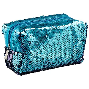 Косметичка на молнии с пайетками (текстиль) (19х10) (ПВХ бокс) (12-Tuos-HZB11)