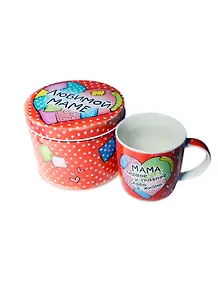 Кружка Любимой маме красная в подарочной коробке (300мл) (669229)