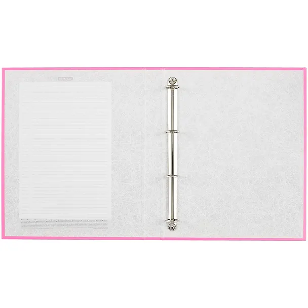 Папка архивная 35мм А4 "Neon" 4 кольца, розовый 259011 — 3