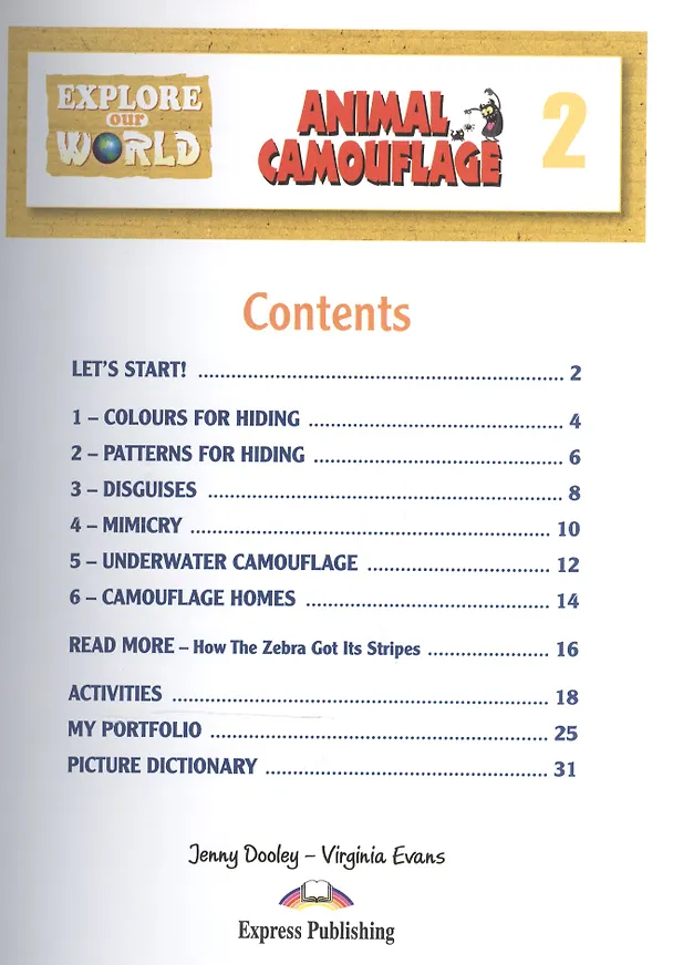 Книга Animal Camouflage. Level 2. Книга для чтения (Дженни Дули) — 2