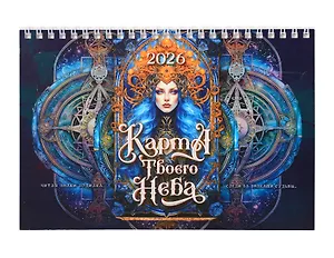 Календарь 2026г 216*147 "Карта твоего неба" настольный, домик