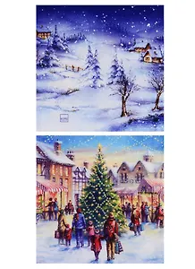 Набор салфеток для декупажа Зимний вечер - 2 шт.