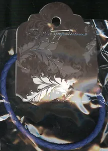 Шнурок плетеный синий (568786) (64RZ-71569) (18см) (упаковка)