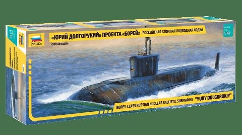 Сборная модель «Российская атомная подводная лодка Юрий Долгорукий проекта Бо», ZVEZDA 344964 — 1
