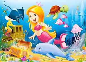 Пазлы 60 B-06854 Русалочка (32х23см) (5+) (Castorland Puzzle) 2539696