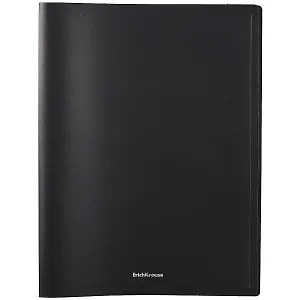 Папка 30ф А4 "Matt Classic" пластик, черный, Erich Krause