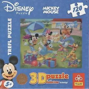 Пазл, Trefl, Микки Маус, Прием в саду, 120 элементов