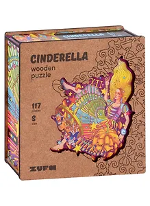Деревянный пазл с двухслойной крышкой Золушка S, 117 деталей