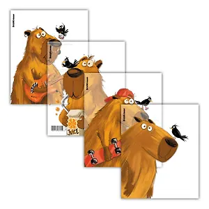 Обложка д/тетрадей и дневников "Happy Capy" 212х347мм, 80мкм, ErichKrause