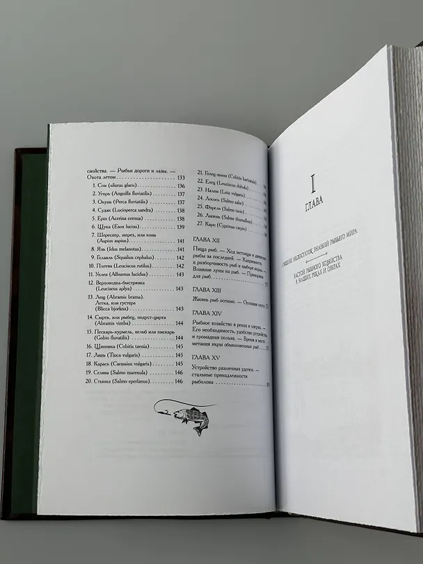 Книга Рыбалка в наших реках и озёрах. Иллюстрированное коллекционное издание в изящном переплёте ручной работы, украшенном тремя видами тиснения (Виталий Терлецкий) — 17