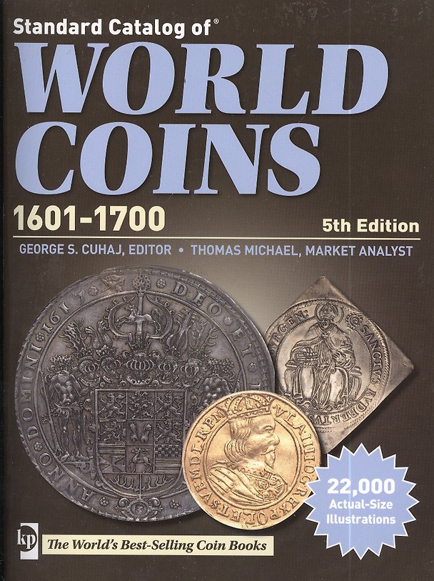 Книга Стандартный каталог монет мира 1601-1700 5-е издание () — 1