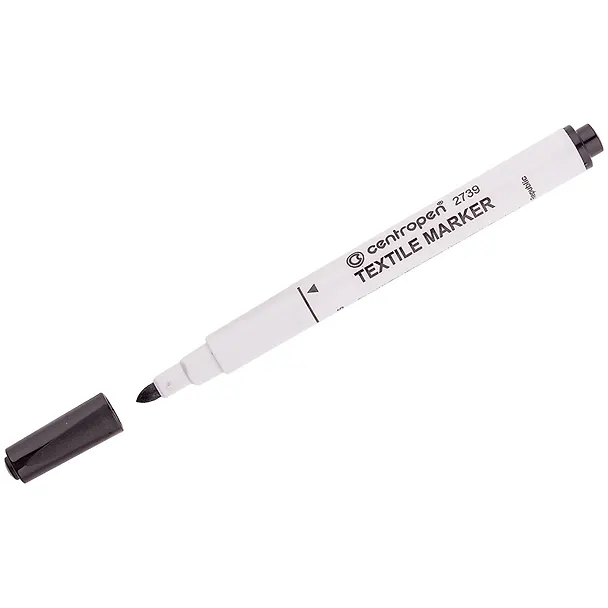 Маркер для текстиля Centropen, черный 1,8 мм 245966 — 3