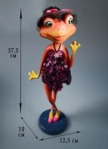 Фигурка Лягушка-модница (12,5х10,0х37,5) (57018)