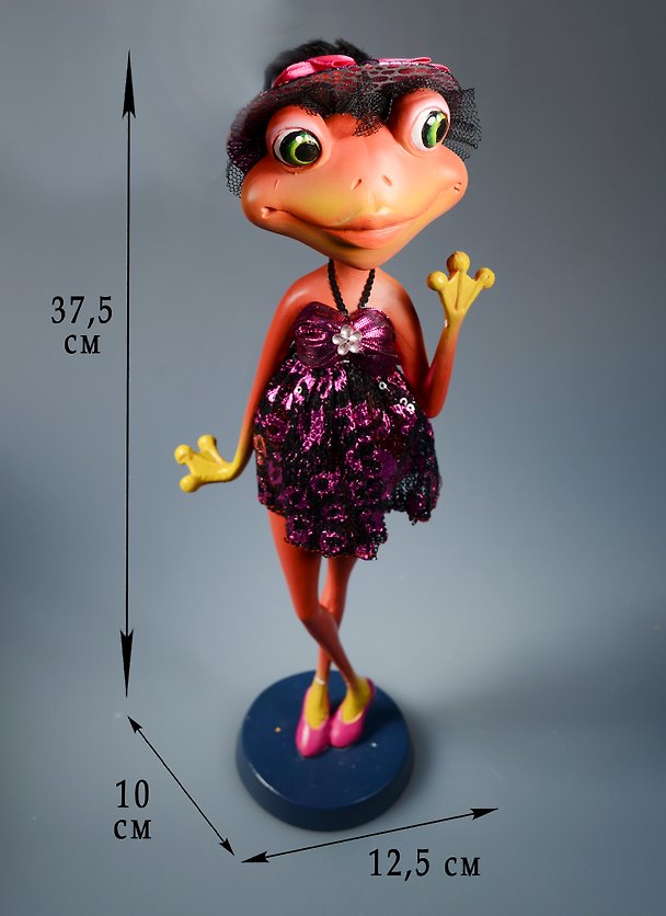 Фигурка Лягушка-модница (12,5х10,0х37,5) (57018) 2570875 — 1