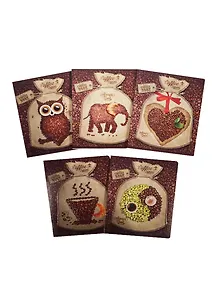 Тетрадь в клетку ПЗБМ, "Сделано из кофе", 48 листов, в ассортименте