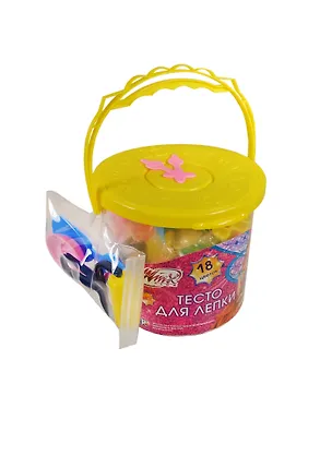 Тесто для лепки Winx (48018PD-W) (177590) (18 цветов) (Играем вместе) (ведро) 2391463
