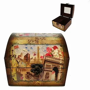 Шкатулка для украшений с зеркалом 15х13х10 см (29197) 2394090