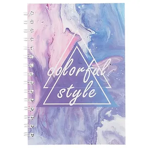 Тетрадь в клетку Hai Bin, Colorful style violet, 96 листов 245083