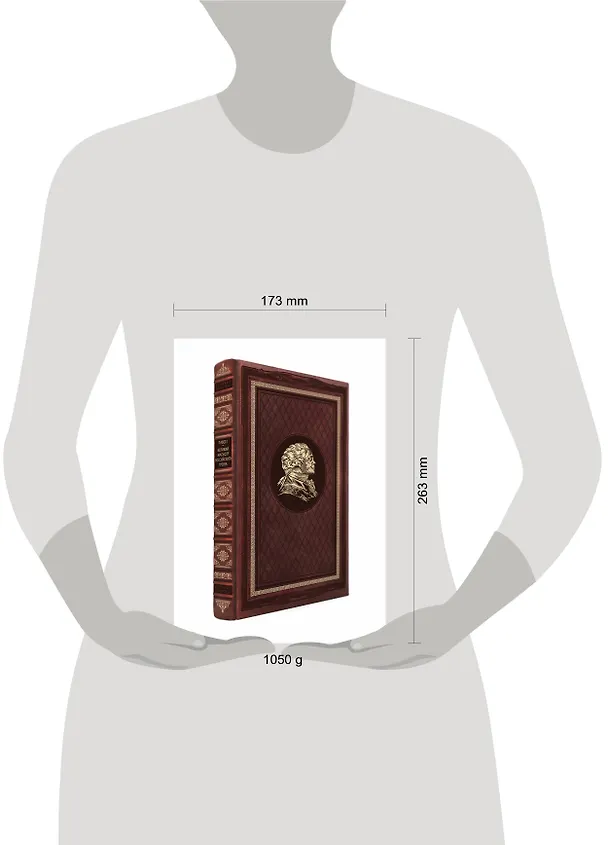 Книга Великий магистр российского трона. Книга в коллекционном кожаном переплете ручной работы с портретом автора и торшонированным и вызолоченным обрезом (Павел I) — 3