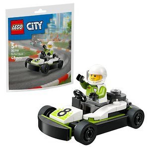 30719 Конструктор LEGO City Гонщик на картинге, 48 деталей, возраст 5+