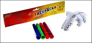 Игрушка-раскраска Крокодил (4 маркера) (536892) (упаковка)