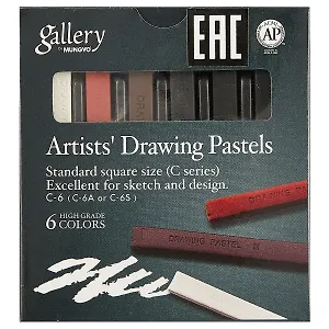 Пастель сухая 06цв "Basic" к/к, MUNGYO