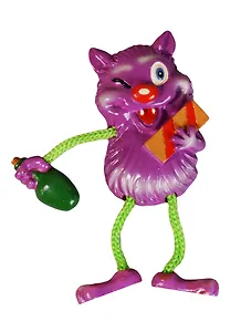 Керамический магнит Кот с джентльменским набором M-090