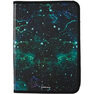 Папка для тетрадей A4 "Emerald Stardust" молния с трех сторон, пластик, Erich Krause 2899256