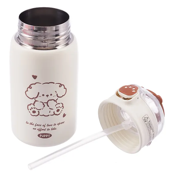 Термобутылка Kawaii Собачка (пластик/металл) (400мл) (12-7598-202510-STB-19) 3135647 — 6
