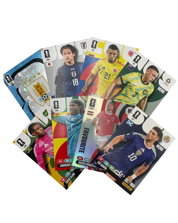 Набор коллекционных наклеек и карточек "Чемпионат мира FIFA World Cup 2026", PANINI WORLD CUP 2026 TCG (набор из 3 пакетиков карточек + 1 карточка Limited Edition), 25 штук в наборе 3161829 — 5