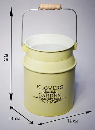 Кашпо Бидон декоративное (14х28х14) металл (7409) 2572460