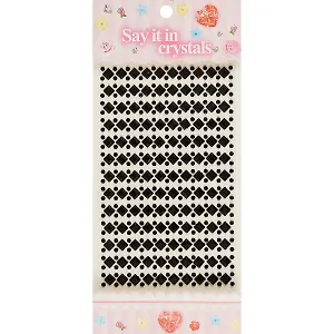 Стразы Ромбики 9*14, черные