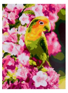 Набор для творчества. Алмазная мозаика "Весенний попугайчик", 30х40 см